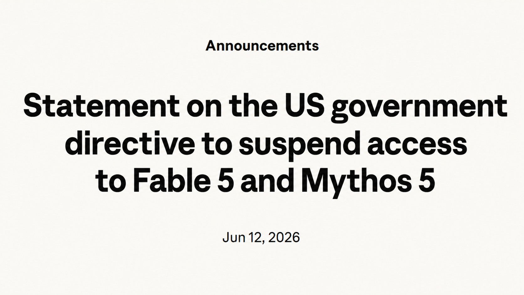 ИИ Mythos 5 отключили через три дня — экспортные ограничения США сыграли злую шутку