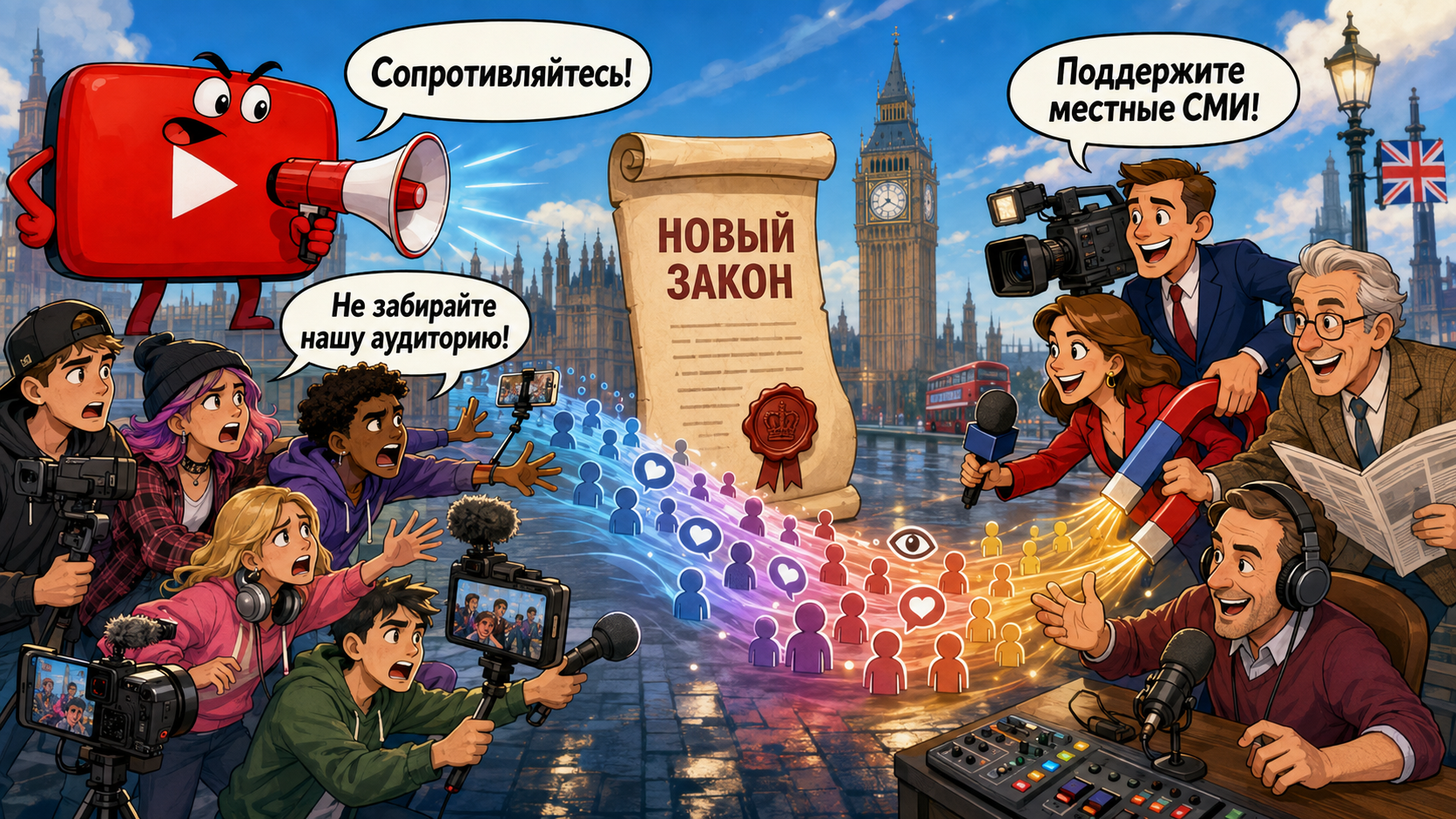 YouTube попросил британских блогеров высказаться по поводу инициативы, которая обяжет площадку продвигать контент местных общественных СМИ