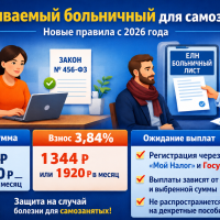Самозанятые в России впервые смогут рассчитывать на оплачиваемый больничный с 2026 года